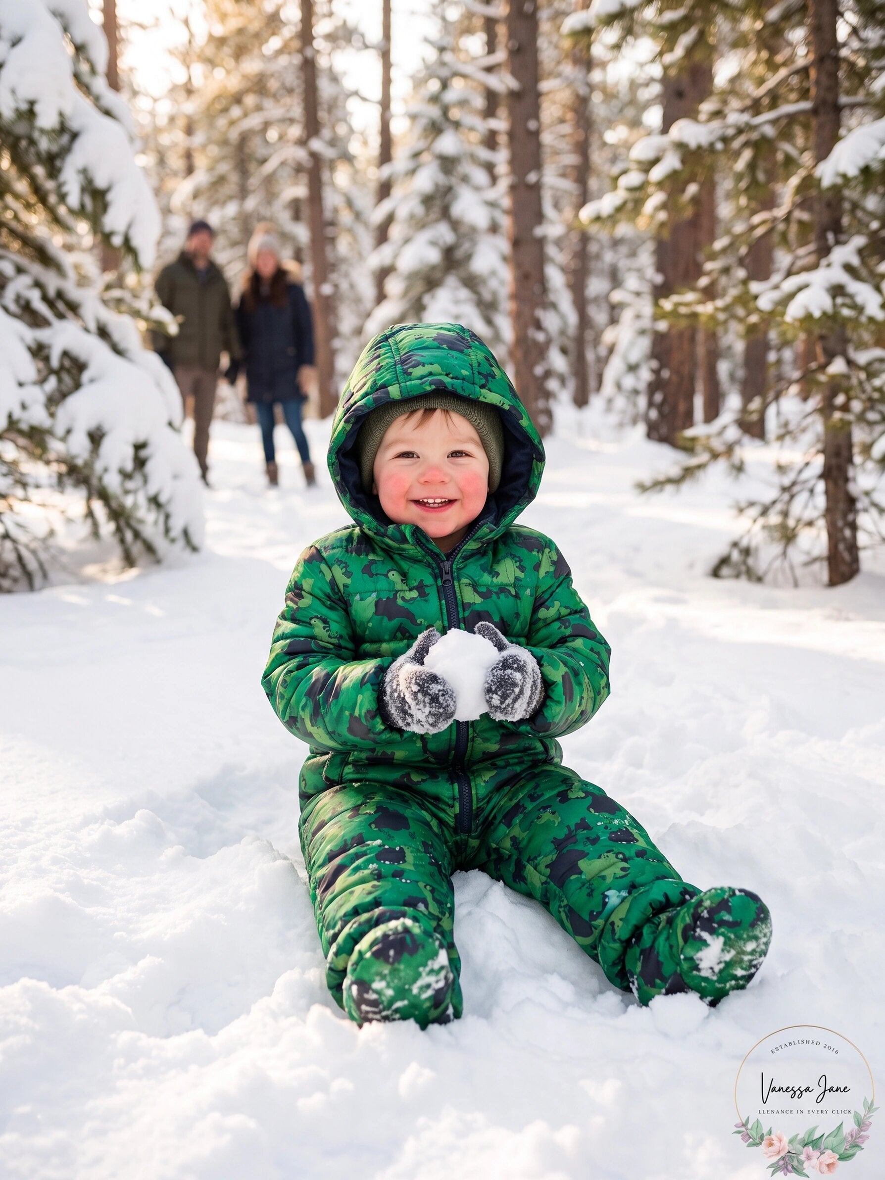 First Impressions Baby Boys Hooded Footed Bunting Snowsuit