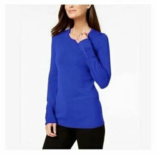 JM Collection Women's Studded-Cuff Sweater