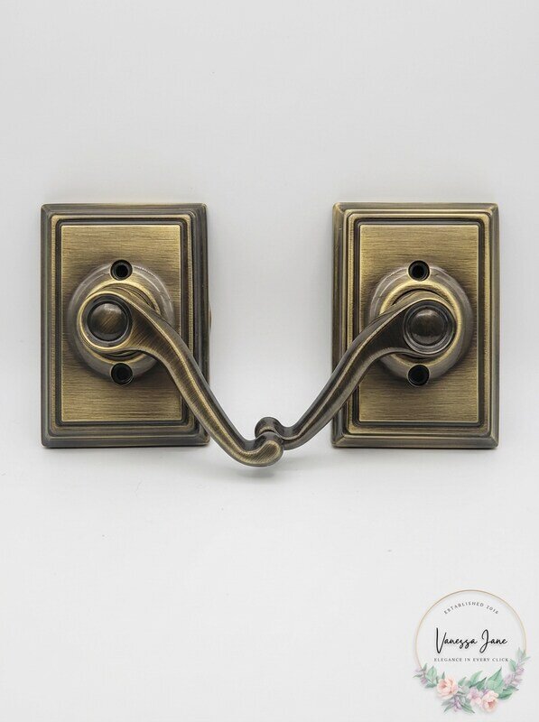Schlage Full Dummy Flair Lever with Addison trim Lever Set
