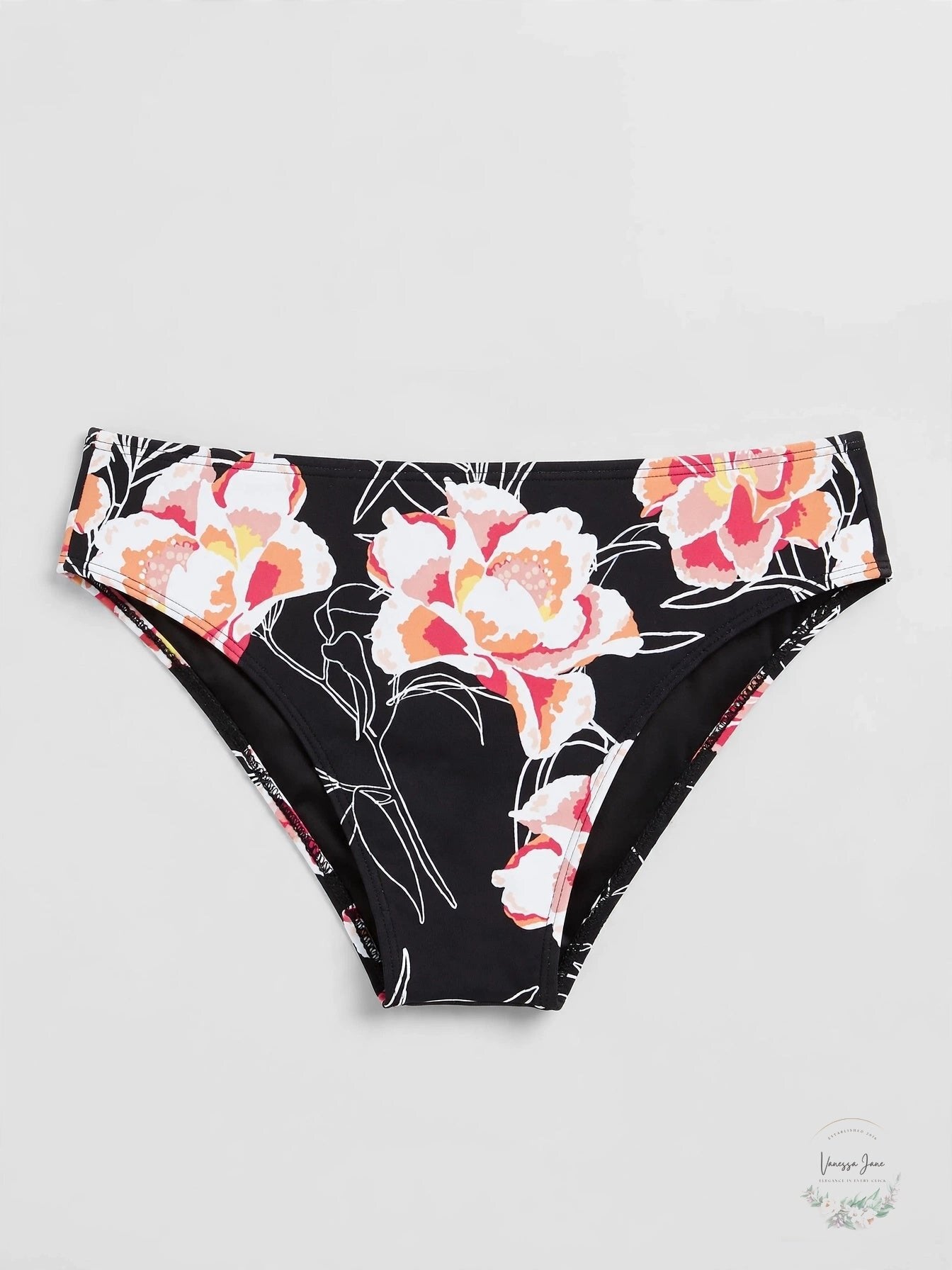 Roxy Juniors Floral-Print High-Leg Bikini Bottoms