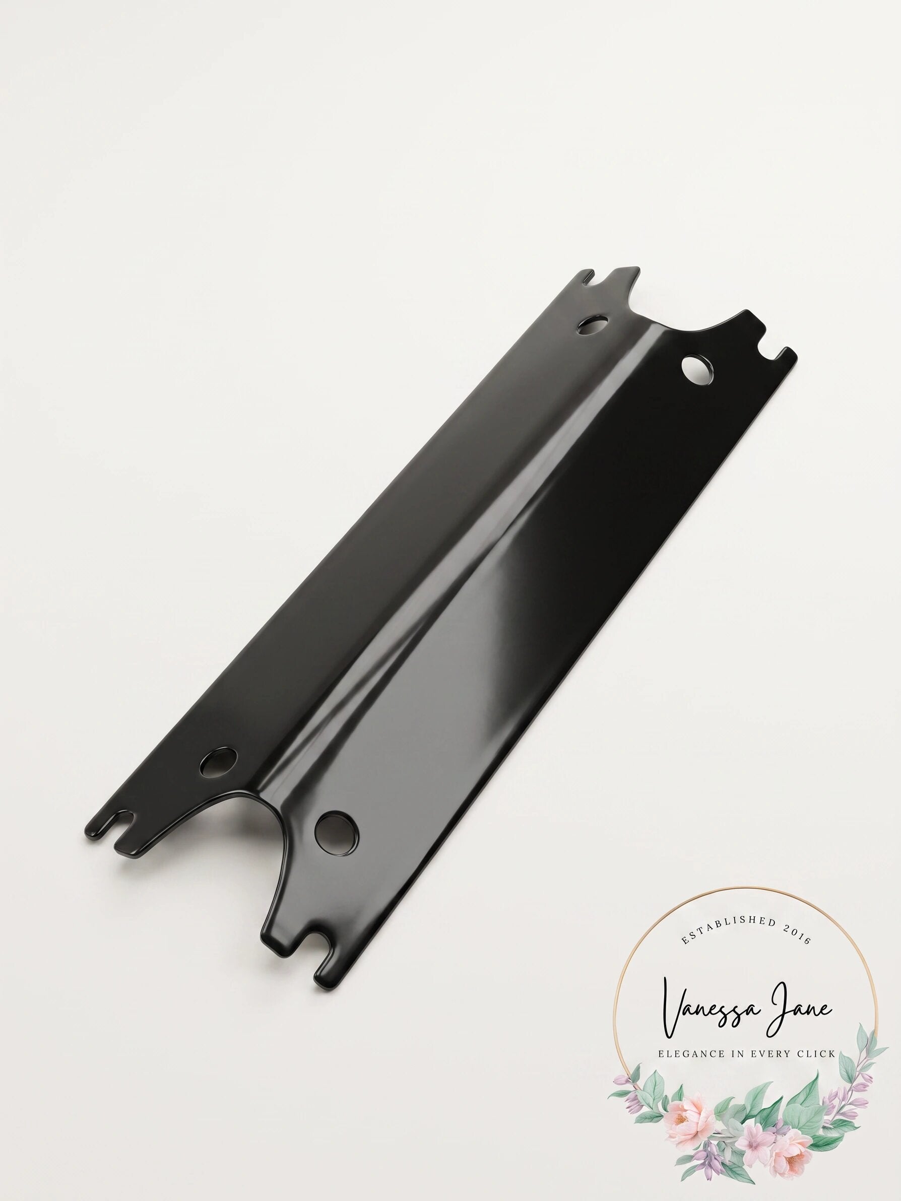 2-Pack Universal Porcelain Steel Grill Heat Plates, 15 1/8" x 3 3/4"
