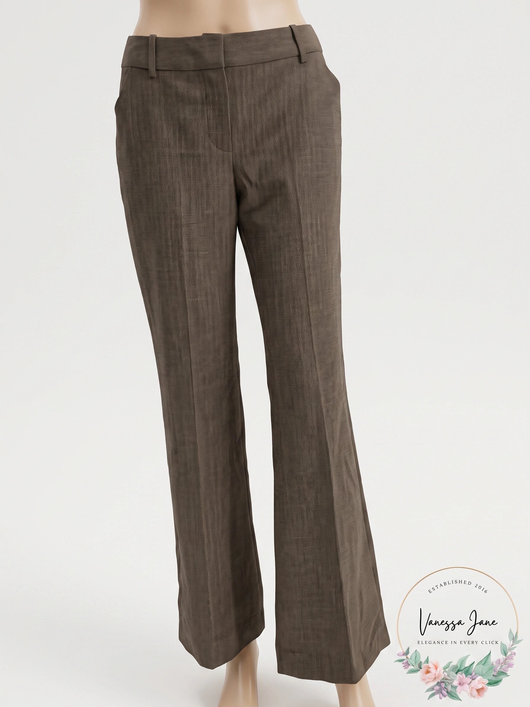A.Byer Cambridge Metallic Pinstripe Wide Leg Dress Pants, Size 29x 31