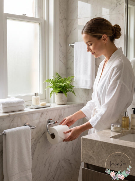 Alno A7066 Spa 1 - Contemporary Single C Post Slide on Toilet Paper Holder