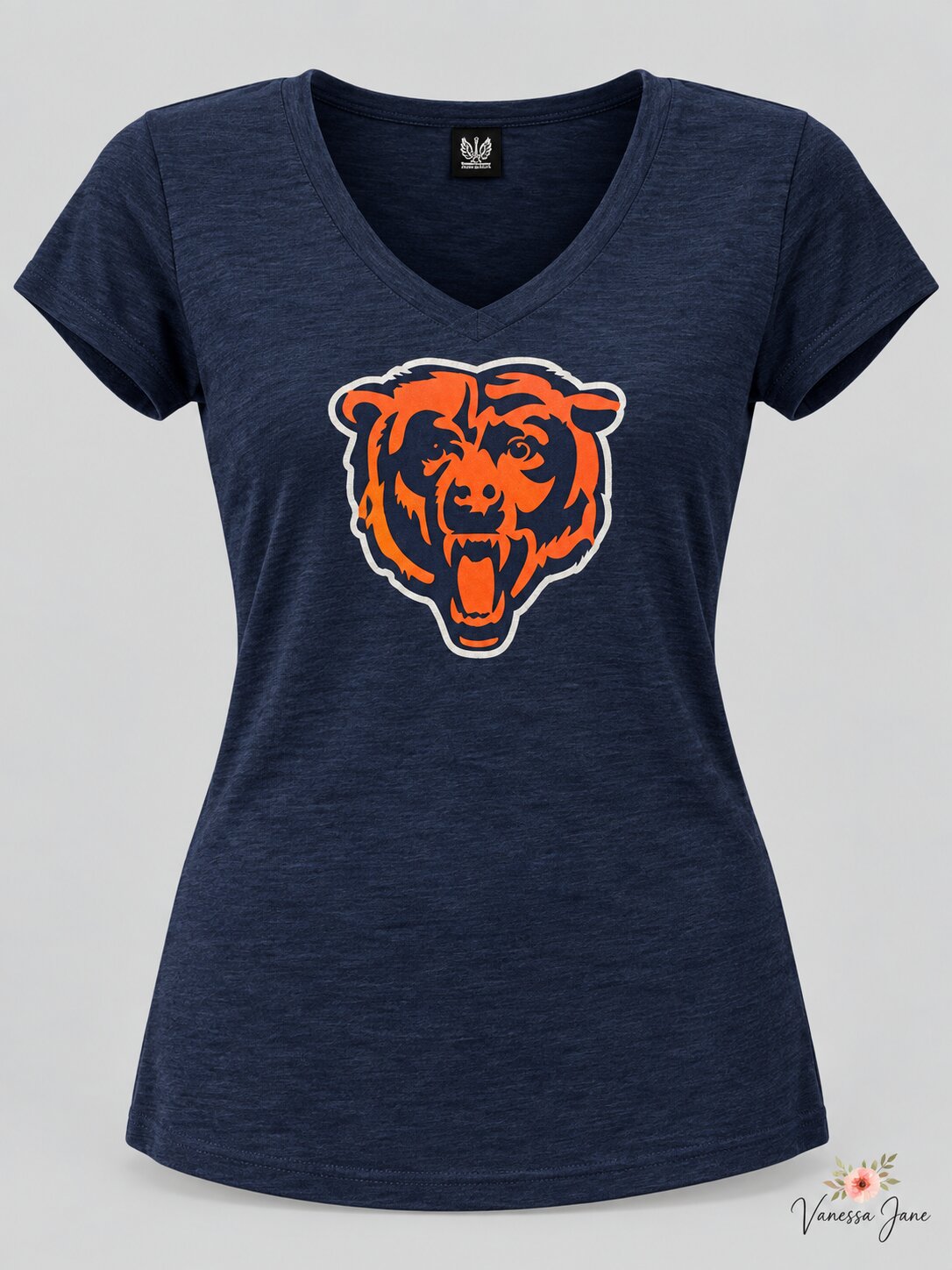 Chicago Bears - Scrum Logo Premium Juniors V-Neck T-Shirt, Large