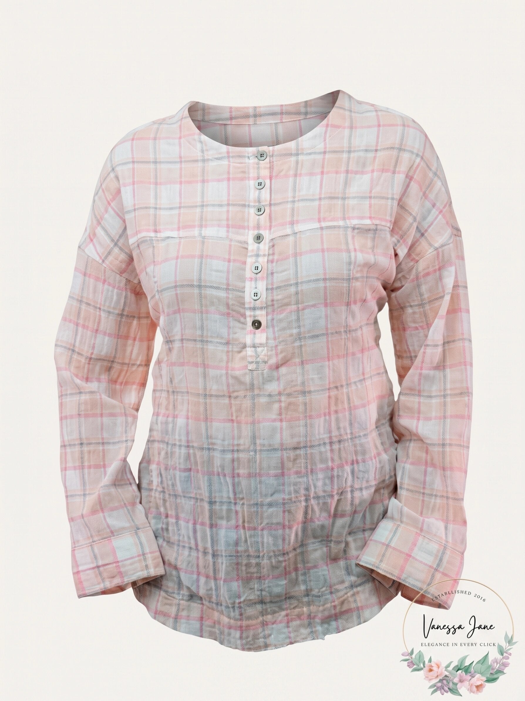 Beach Lunch Lounge Mia Plaid Shirt