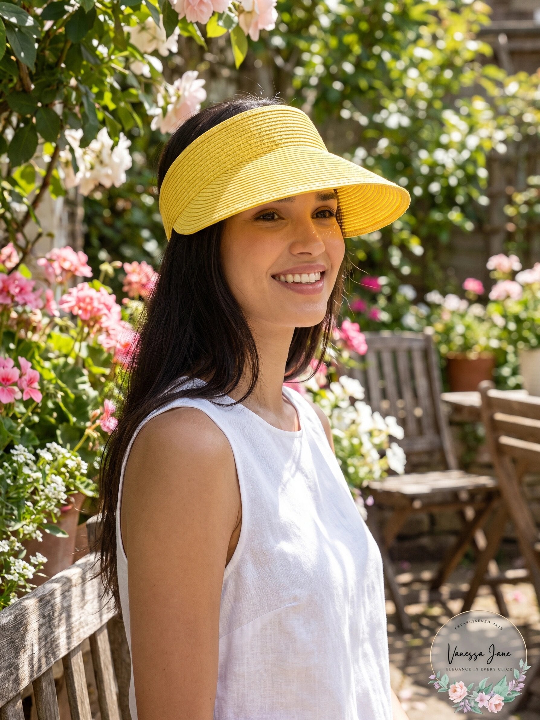 I.n.c. Women's Solid Straw Visor