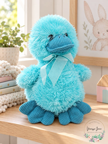 Vintage Fukei Easter Light Teal Duck