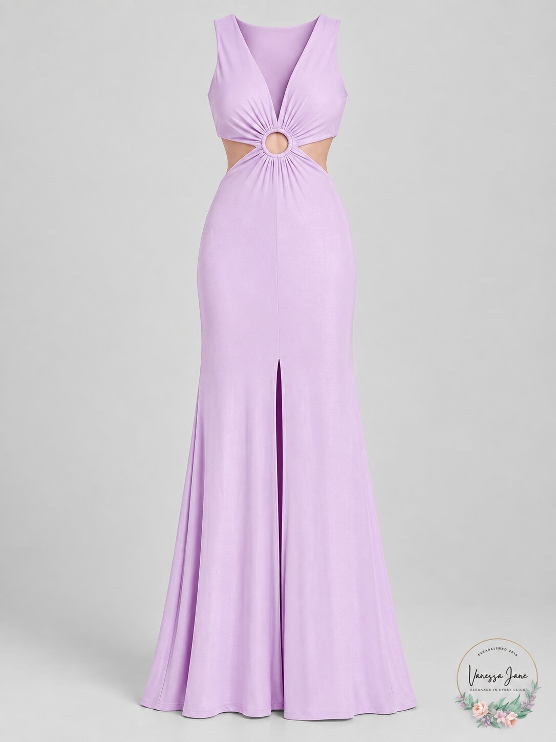 Aqua Womens Ruched Cut-Out Formal Evening Dress Gown