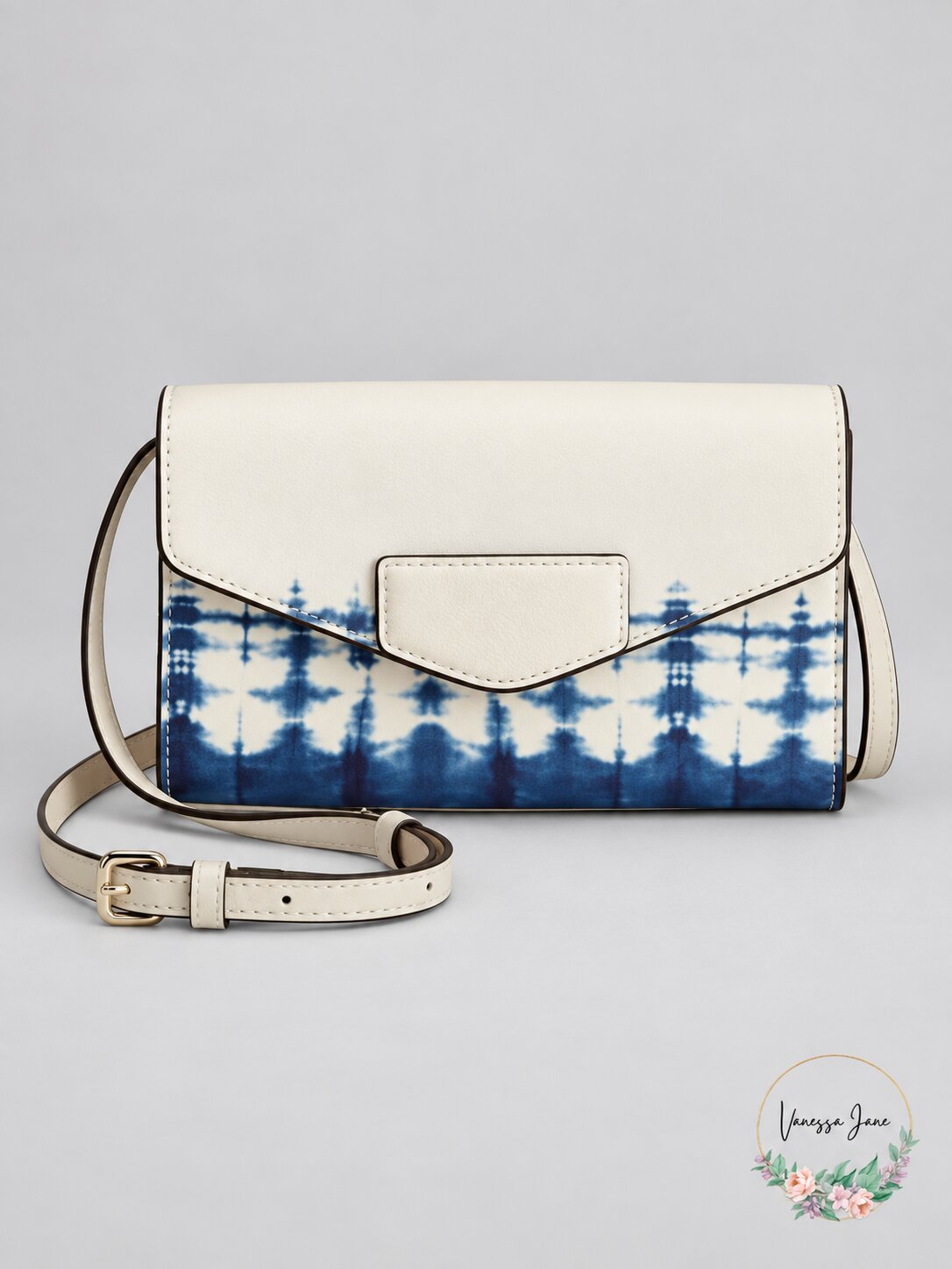 Dkny Sullivan Leather Tie-Dyed Crossbody Wallet