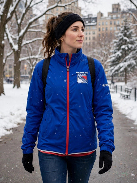 G-III NHL New York Rangers Women's Full-Zip Jacket Blue