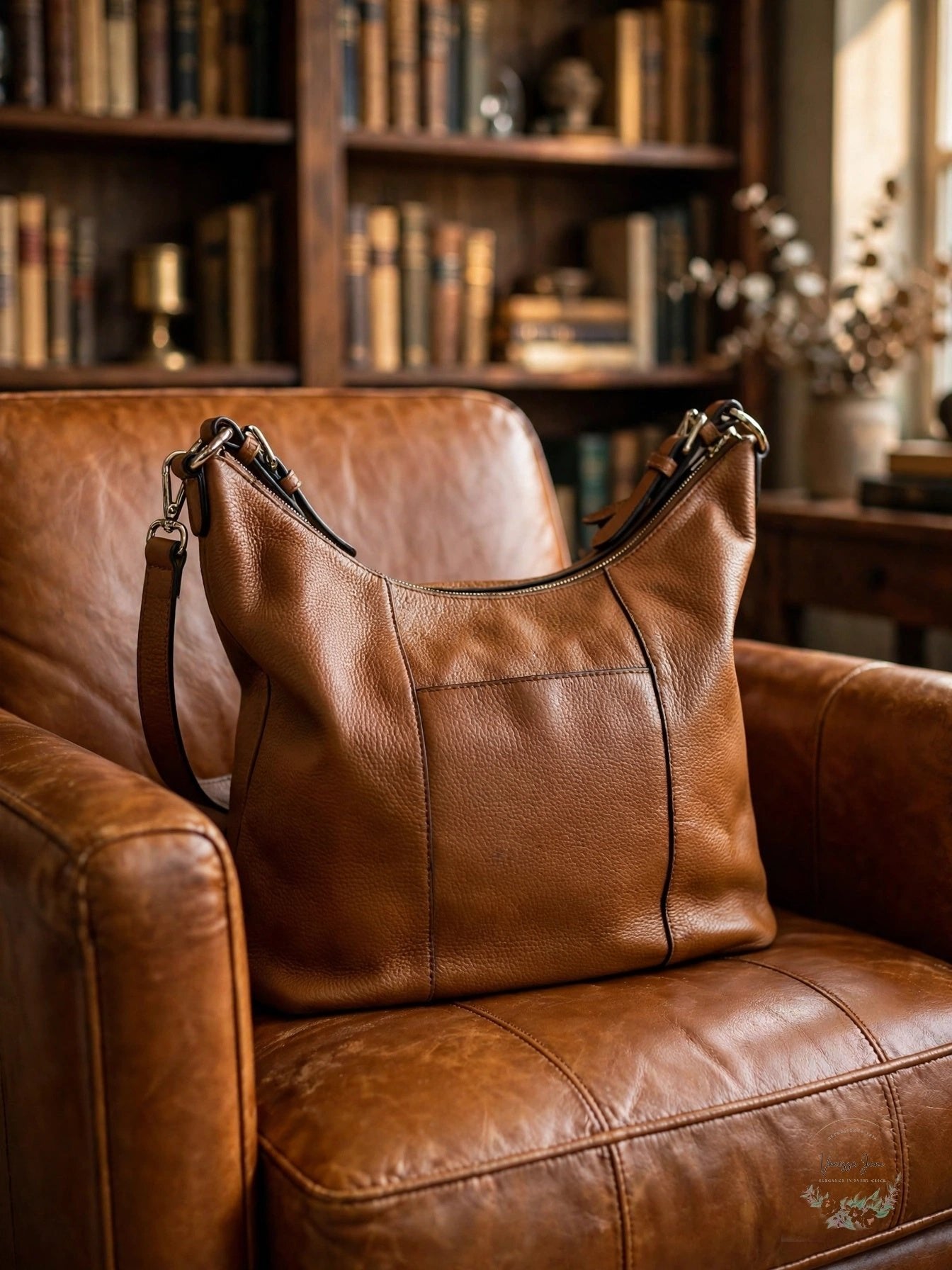 Michael Kors Brown Leather Shoulder Tote
