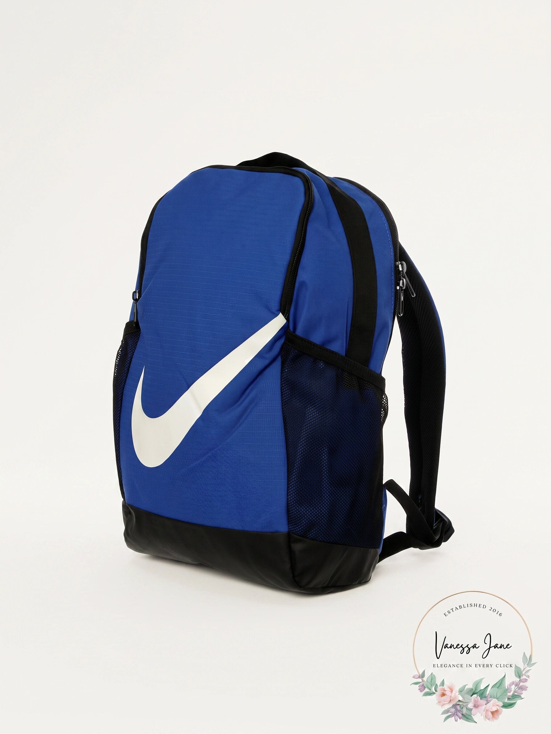Nike Brazilia Backpack Unisex Blue Black BA6029-480