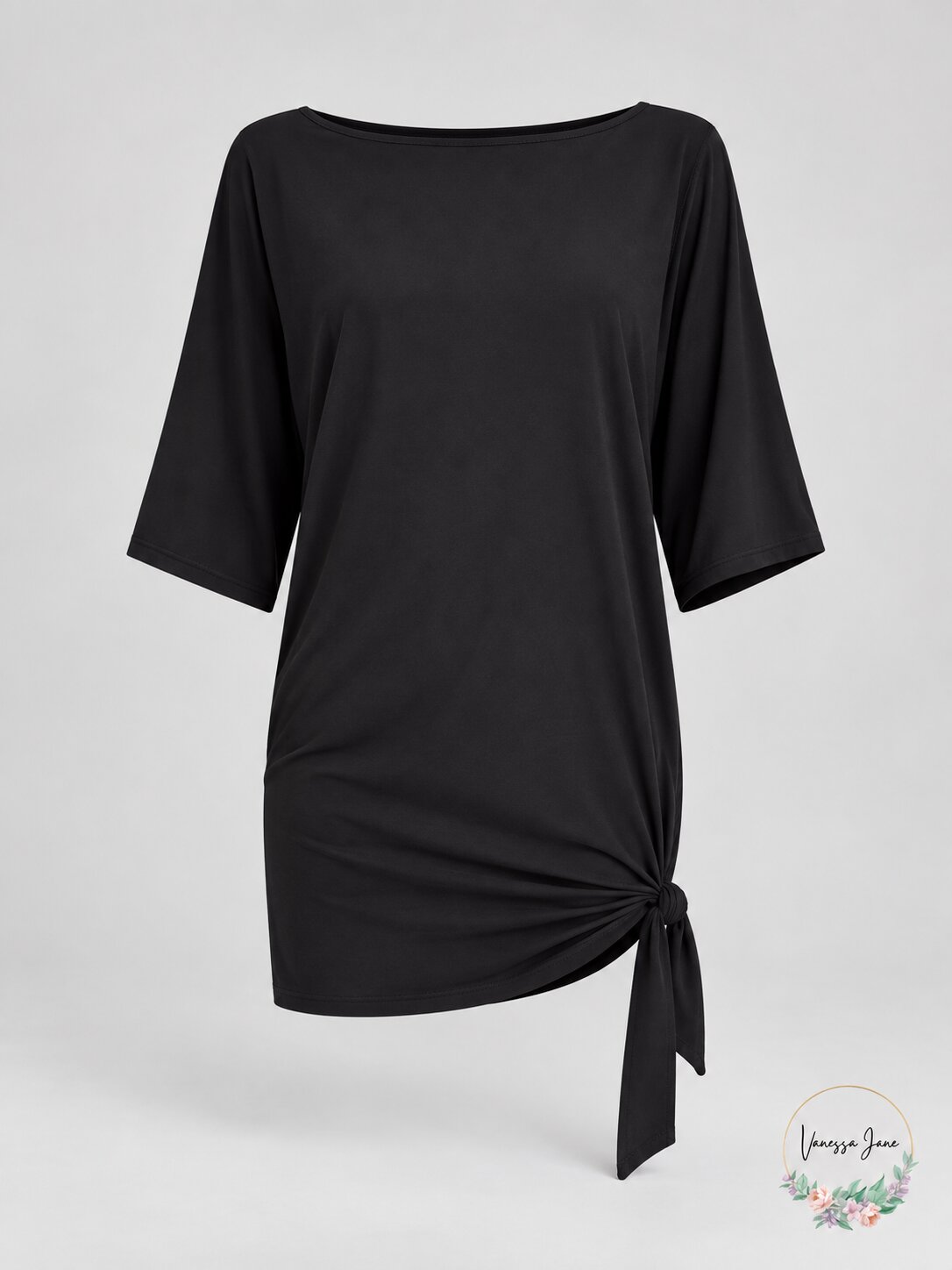 Michael Michael Kors Side-Tie Swim Cover-Up Womens Swimsuit Black Size M