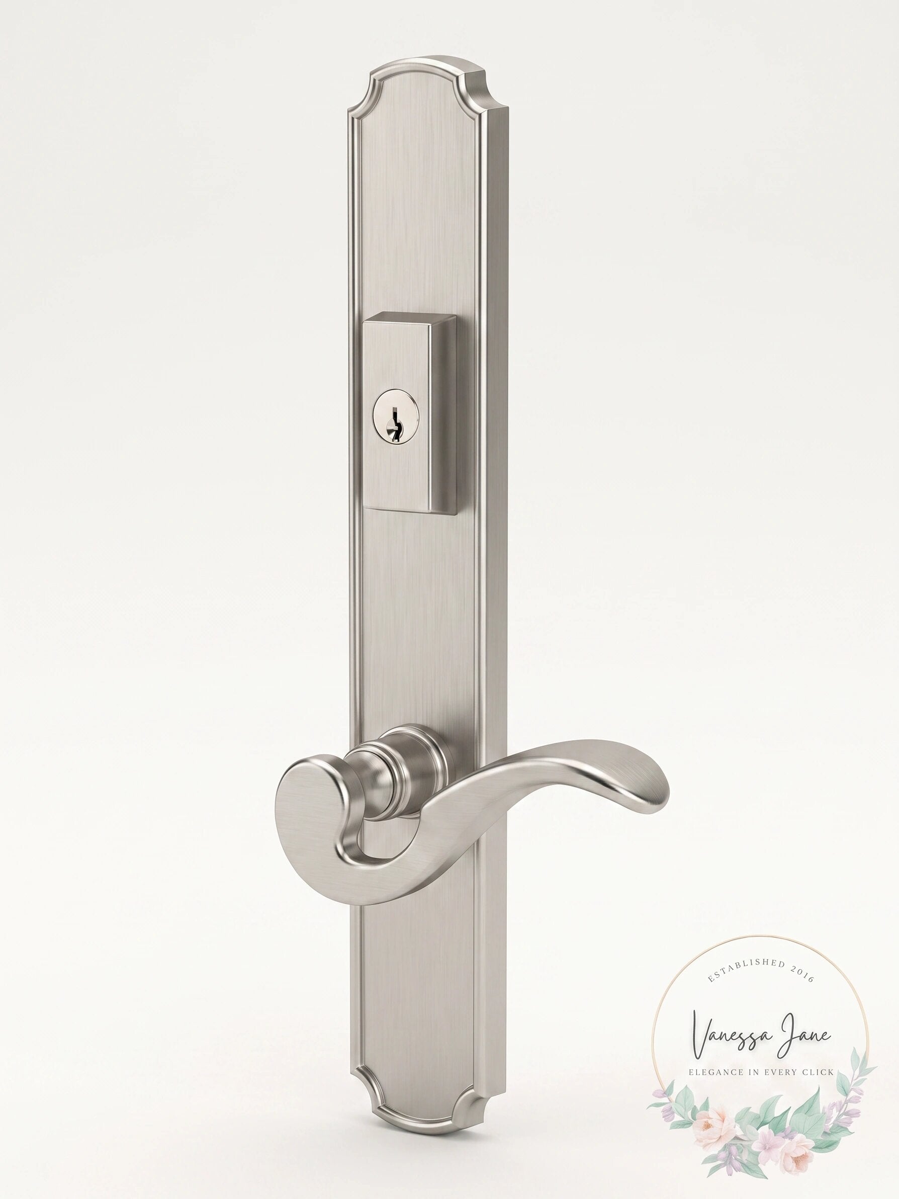 Baldwin MP002.ACT5 Bismark Keyed Entry Multi Point Trim Lever Set