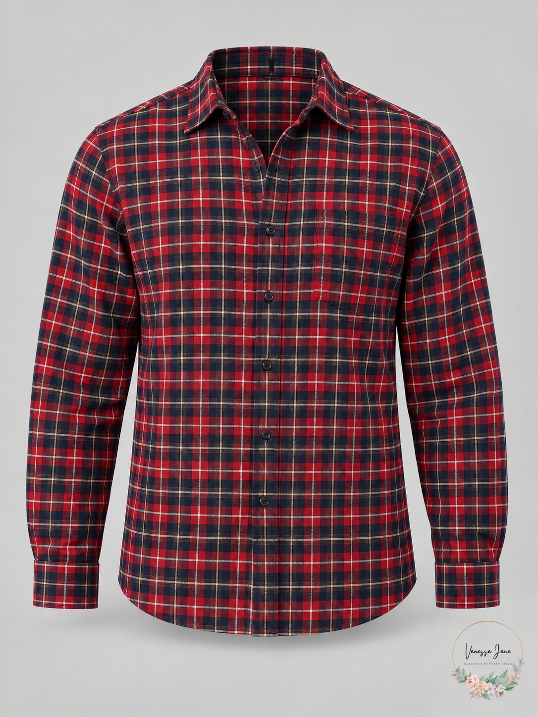 American Rag Mens Plaid Flannel Shirt Red Dhalia, Size 2XL