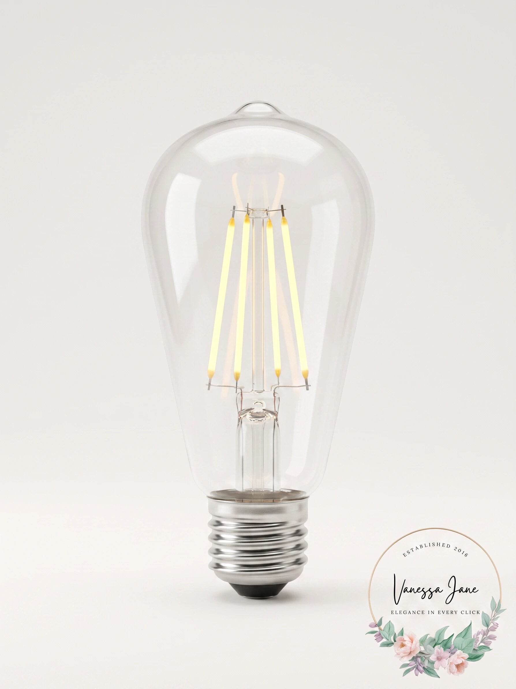 Progress Lighting Single 7 Watt Dimmable ST19 Medium (E26) LED Bulb