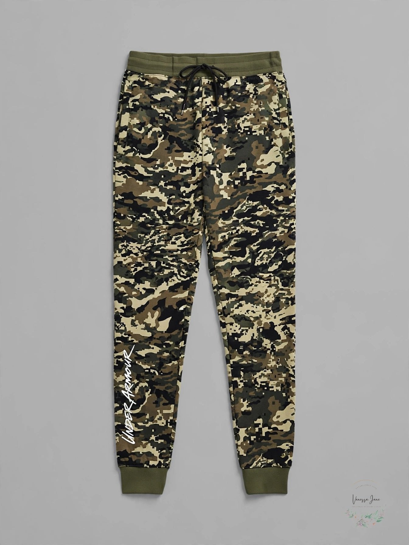 Under Armour Rival Fleece Camo Script Joggers, Small