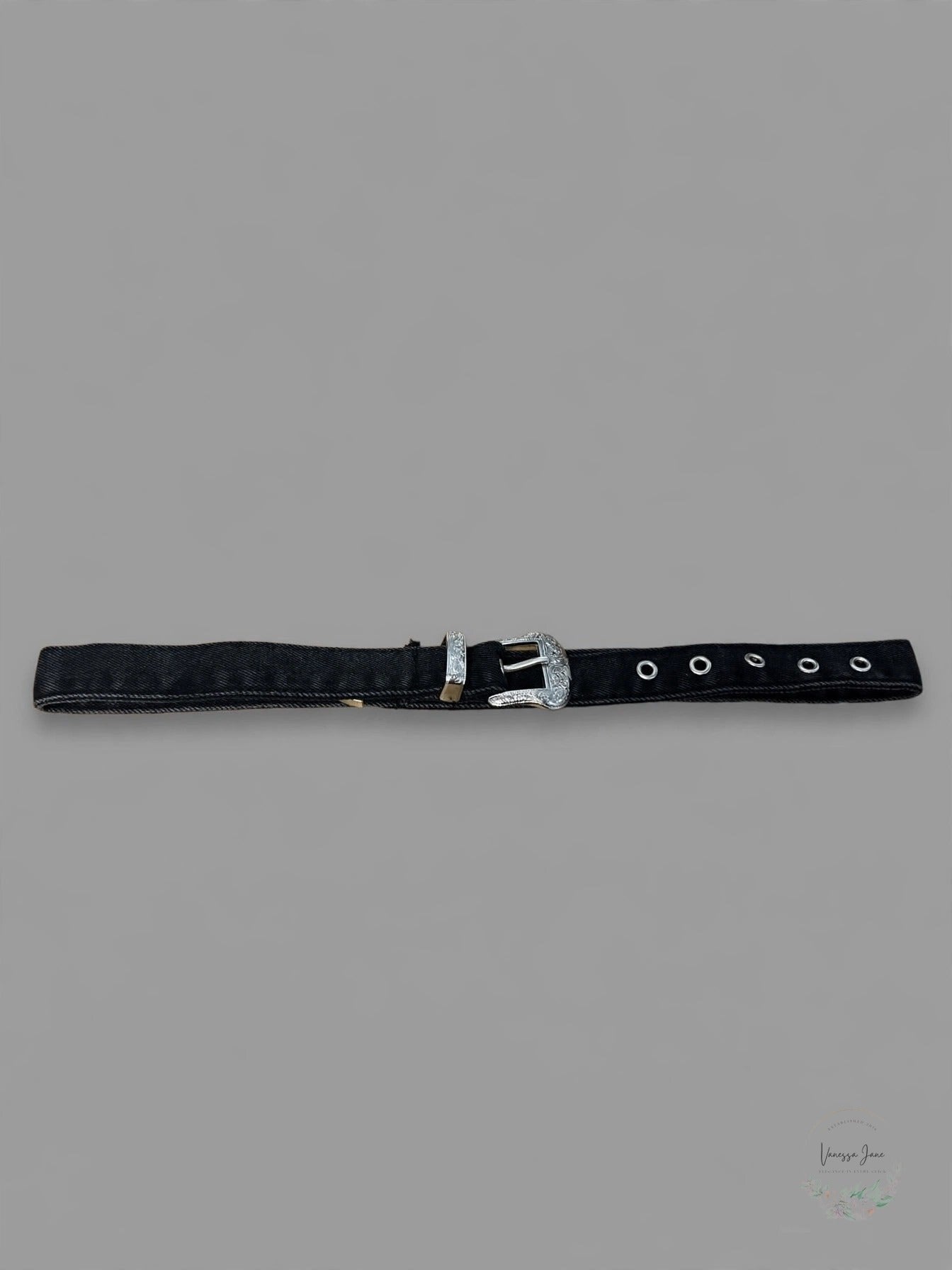 Western Buckle Jean Black Belt, 34in