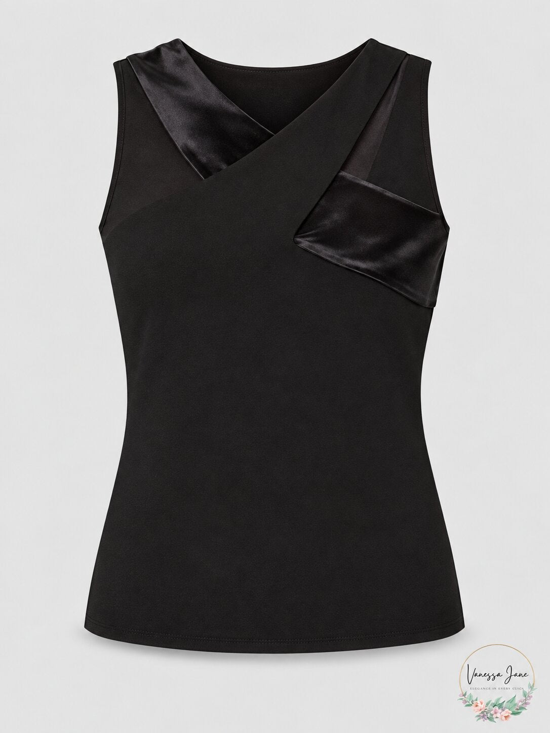 International Concepts Womens Petites Velvet Lace Tank Top