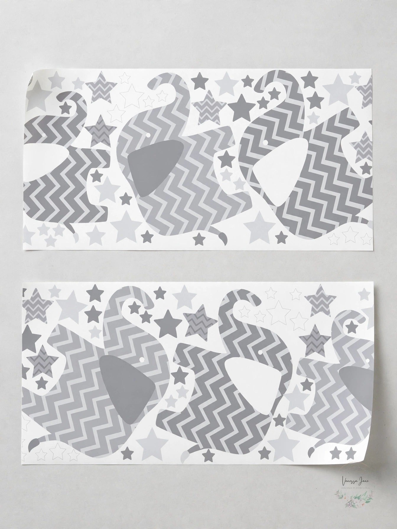 WallPops Elephants - a Ton of Love Wall Art Kit 78 Pieces