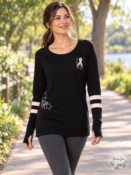 Ideology Womens BCRF Fitness Running Sweatshirt Size Large