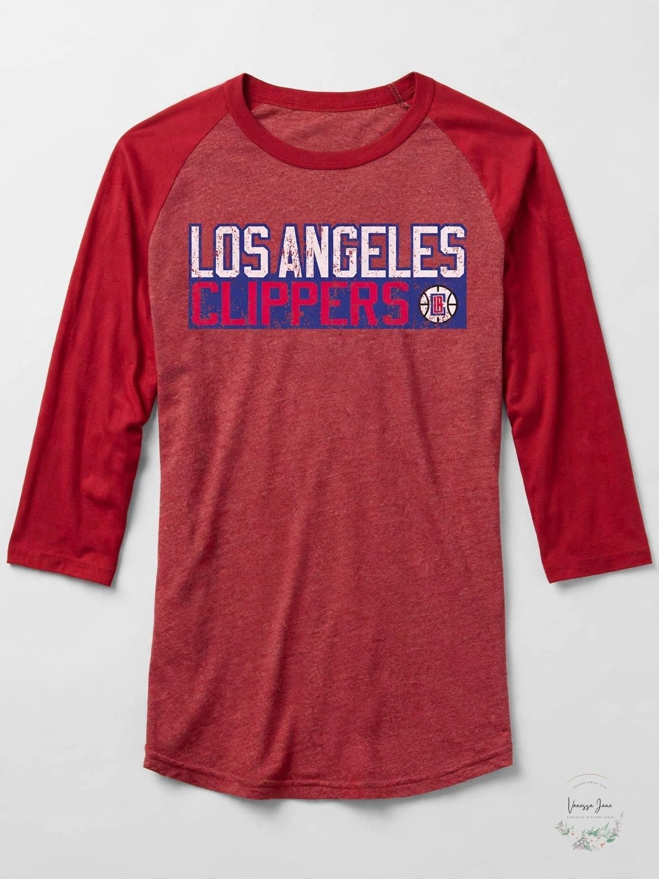 Majestic Athletic NBA Clippers Mens Premium Triblend Tee, Size Large