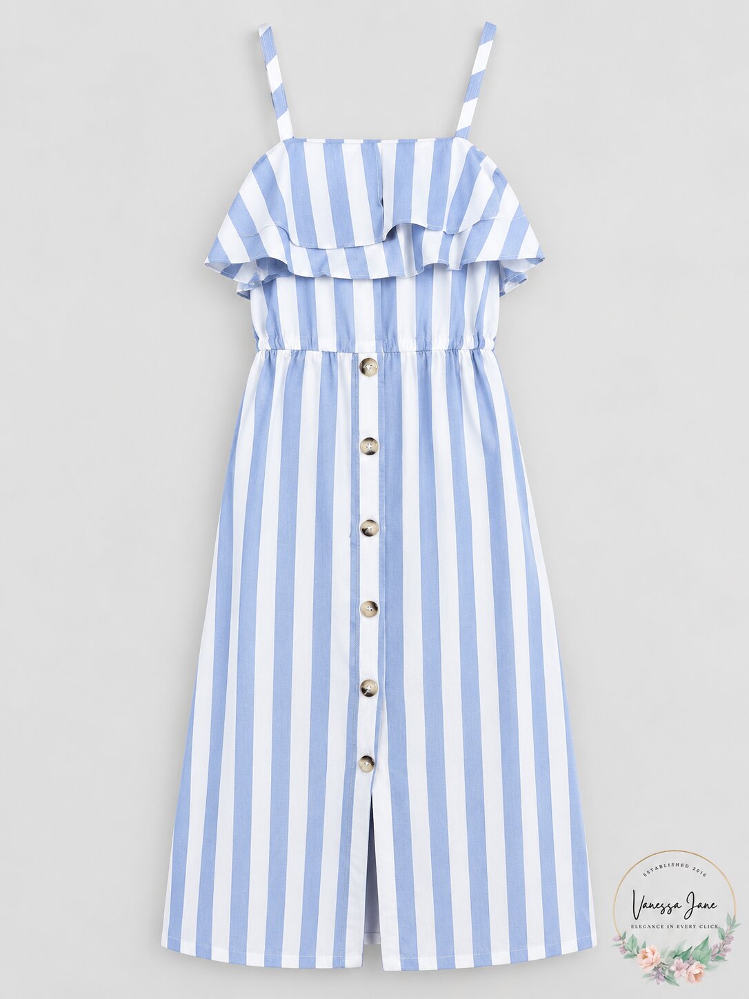 Rare Editions two-piece striped dress, Size 10