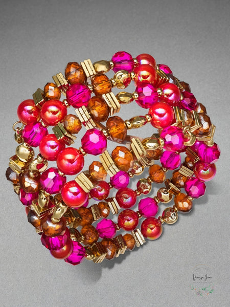 Style and Co Beaded Coil Bracelet