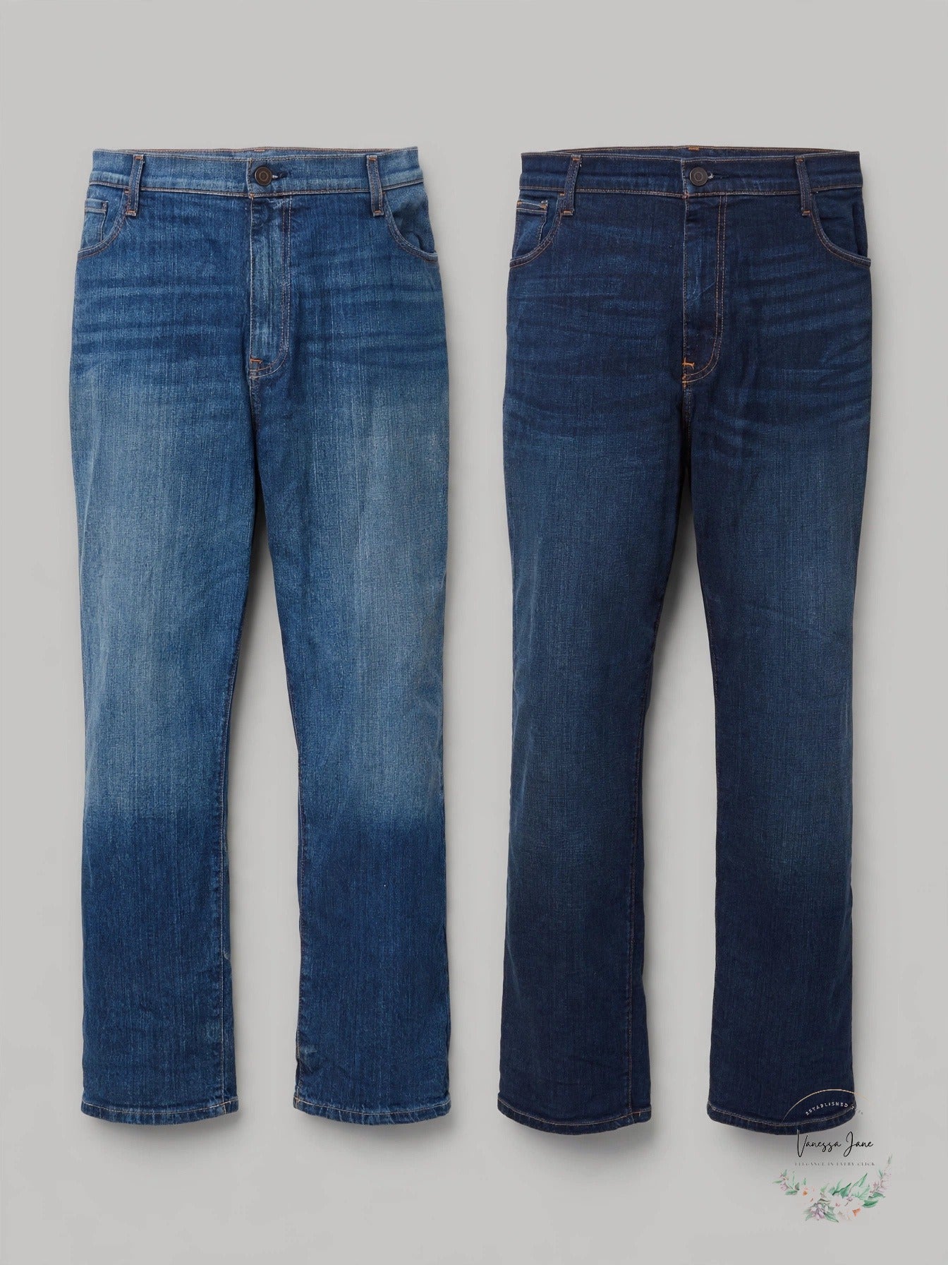 Lot of 2 Tommy Hilfiger Mens Modern Straight Leg Jeans, Size 42x30