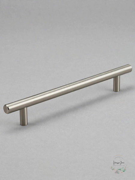 Jamison Bar Cabinet Pull – 7 in Center-to-Center — 7in/Satin Nickel