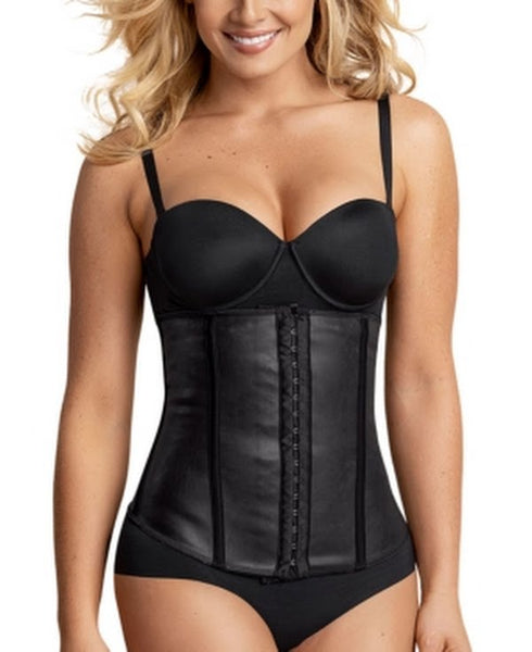 Leonisa Womens Instantly Slimmer Latex Waist Cincher in Black, Size M