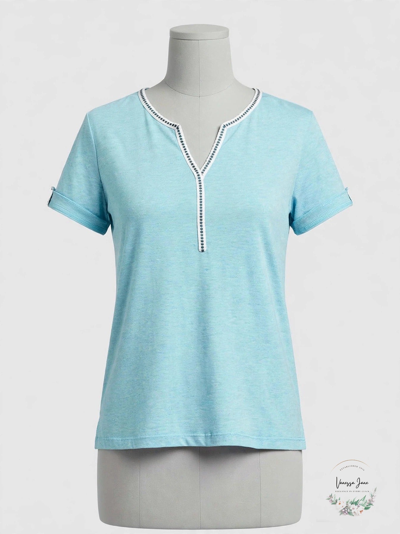 Karen Neuburger Womens Short Sleeve T-Shirt Pajama Top