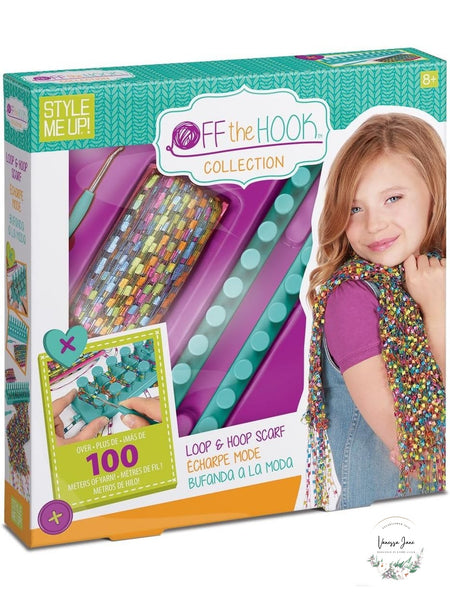 Style Me Up! Off the Hook Collection Loop & Hoop Scarf Kit, Ages 8+
