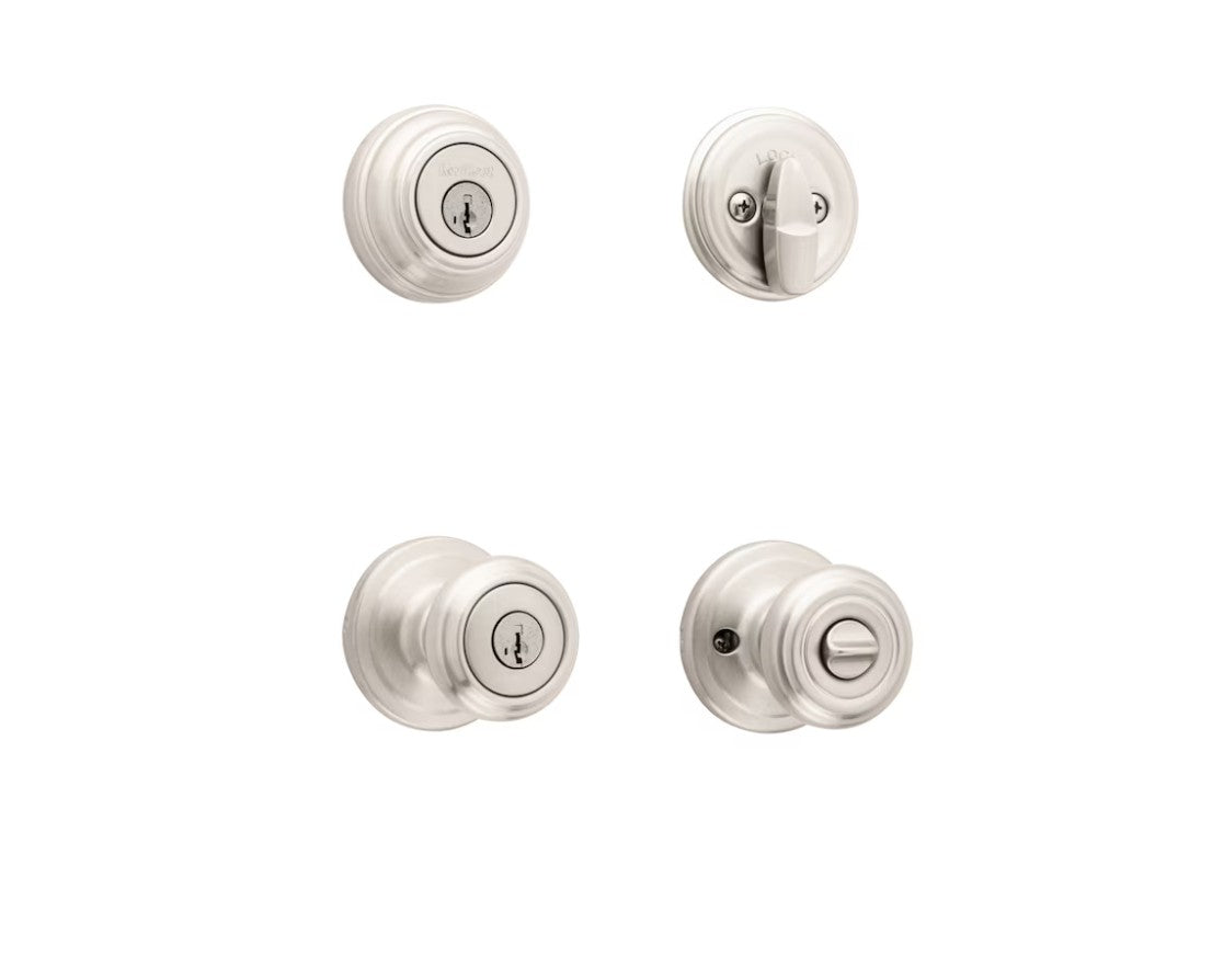 Kwikset Cameron Exterior Single-Cylinder Deadbolt and Keyed Entry Combo