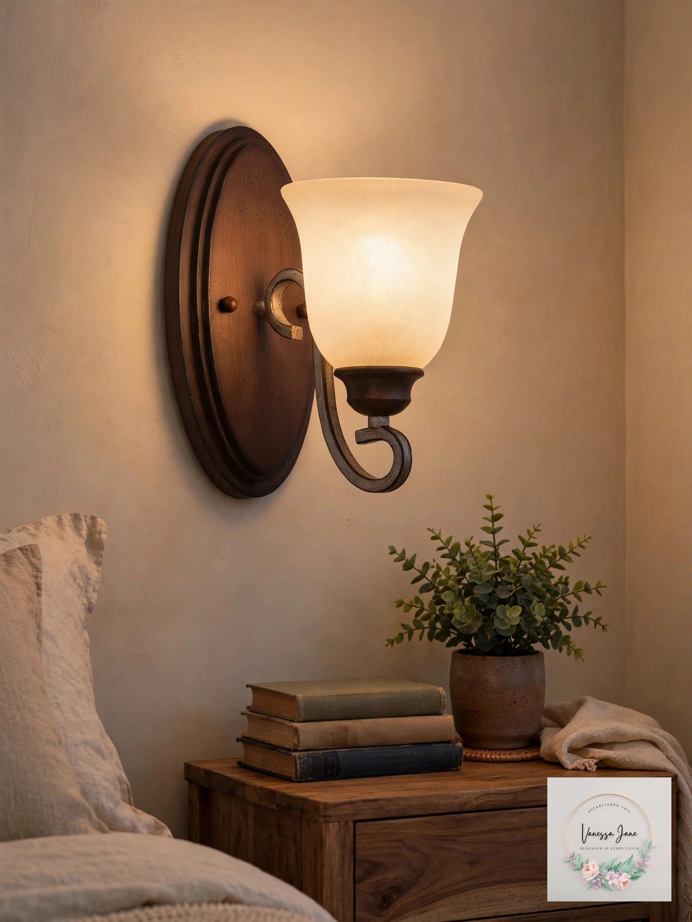 Minka-Lavery 5351-593 Wall Sconce, 1-Light, Sienna Silver Finish