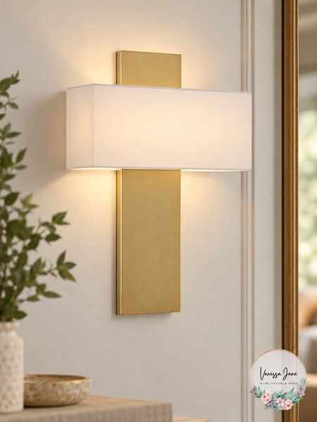 WAC Chicago 17-Inch LED Wall Sconce Brushed Brass WS-12517