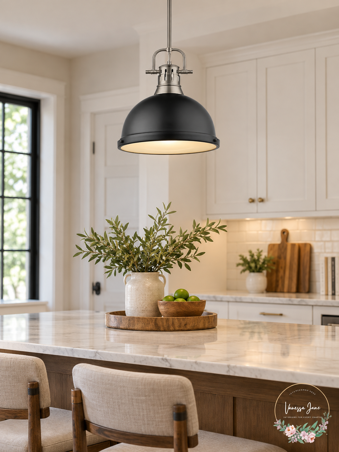 Golden Lighting Duncan 14-Inch Pendant Pewter Black 3604-L PW-BLK