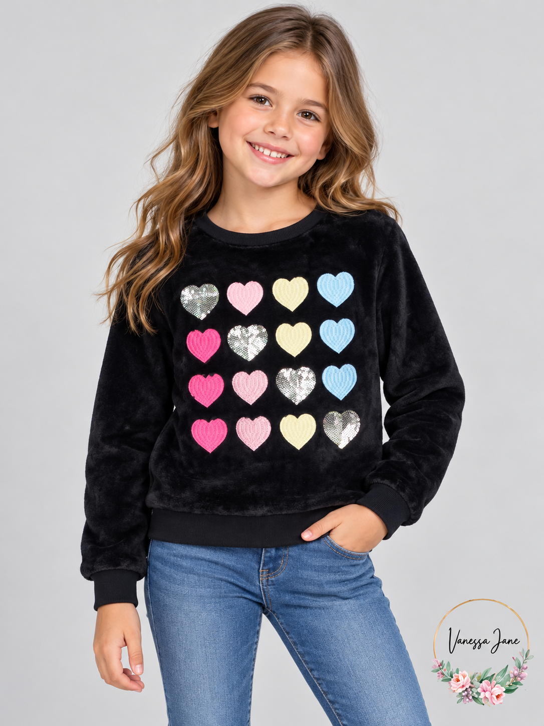 Epic Threads Girls Cozy Fleece Pullover Sweatshirt Size S