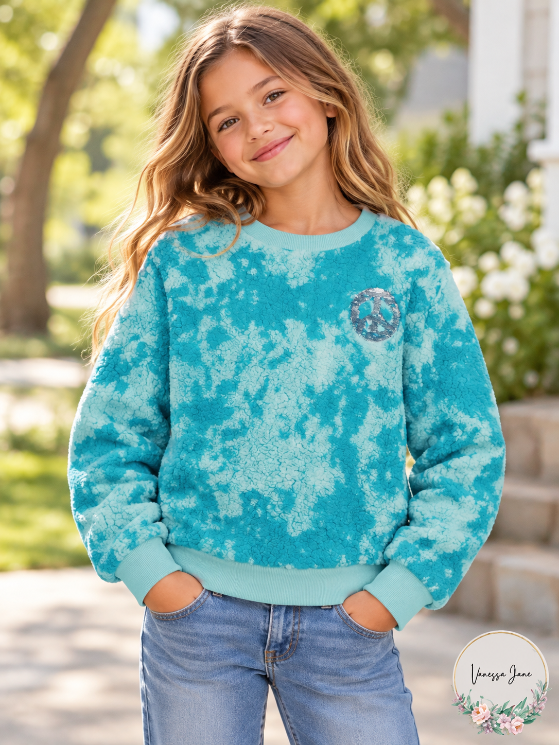 Epic Threads Girls Cozy Fleece Pullover Sweatshirt Size S