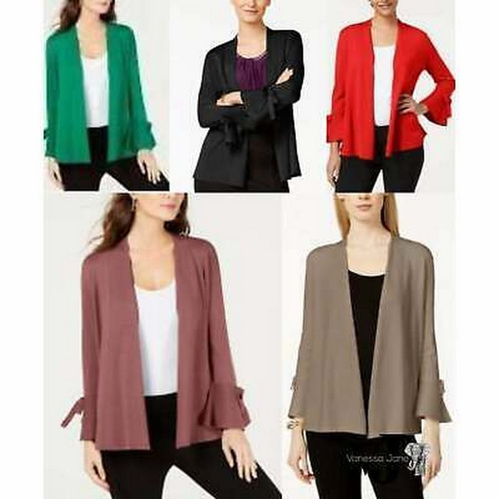 Alfani Tie-Sleeve Cardigan