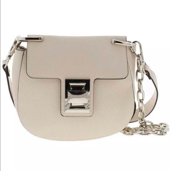 Steve Madden Cream Chain Detail Saddle Bag