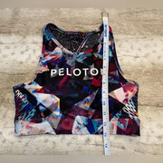Peloton Women’s Jewels in Space High Neck Sports Bra Top, Size Small