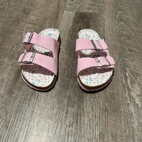Lily and Dan pink footbed sandals, Size 9/10