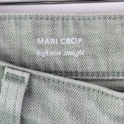 Ag Mari High Rise Cropped Slim Straight Jeans