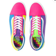 Vans Old Skool Toddlers Neon Color-Block Skate Shoe , Size 11
