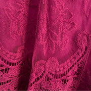 Ultra Pink Embroidered Tunic Top, Size Medium