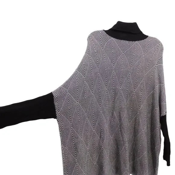 JOSEPH A. Turtleneck Poncho Sweater - Medium