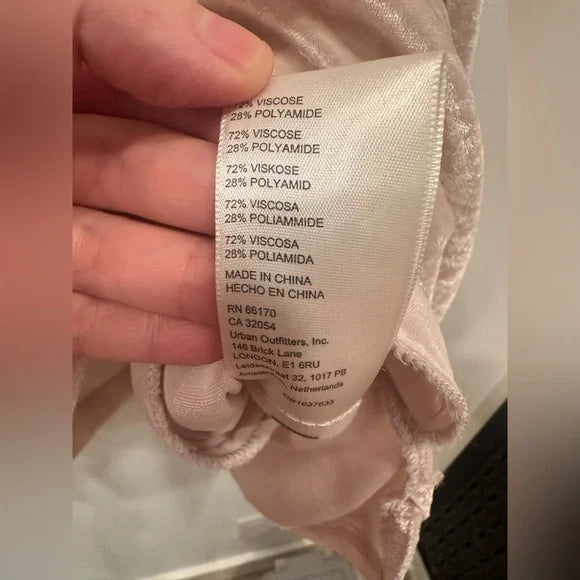 We The Free Moon City Velvet Babydoll Top, Small