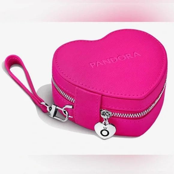 Pandora limited edition Hot Pink Heart Shaped Jewelry Box