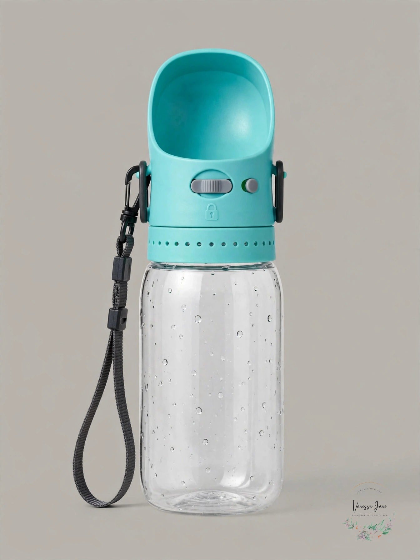 MalsiPree Dog Water Bottle, Leak Proof Portable Puppy Dispenser, 12 oz Blue